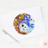 Michael Moffaによる多彩色#1B ラウンドシール (封筒)