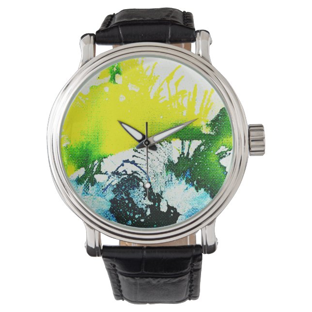 Michael Moffaによる多彩色#2A 腕時計 (正面)