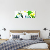 Michael Moffaによる多彩色#2B キャンバスプリント (インサイチュ (寝室))