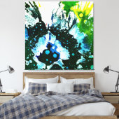 Michael Moffaによる多彩色#2C キャンバスプリント (インサイチュ (寝室))