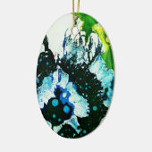 Michael Moffaによる多彩色#2C セラミックオーナメント (左)