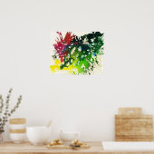 Michael Moffaによる多彩色#4 ポスター (キッチン)