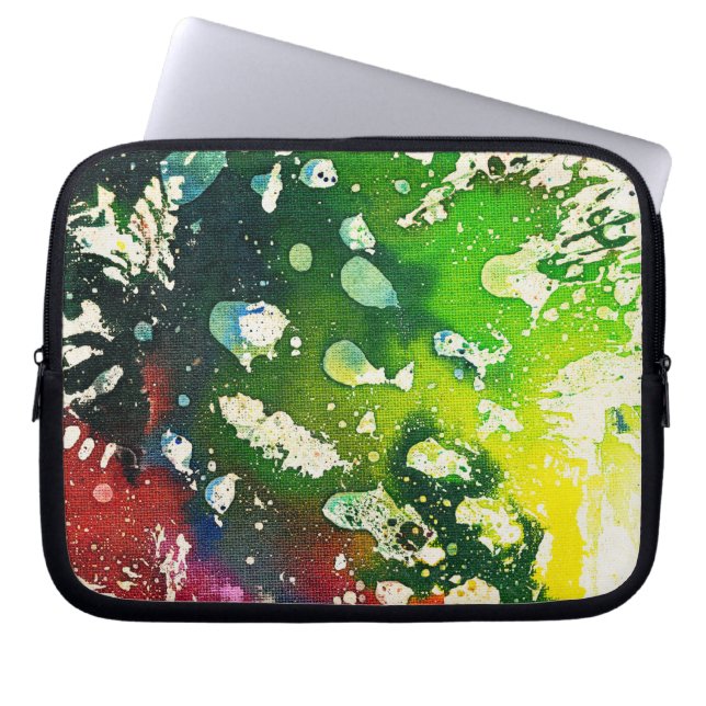Michael Moffaによる多彩色#4 ラップトップスリーブ (正面)
