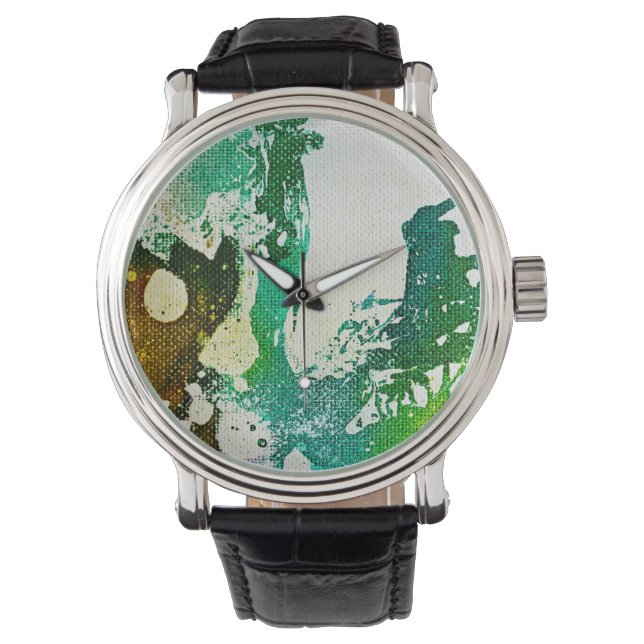 Michael Moffaによる多彩色#5 腕時計 (正面)