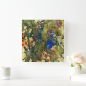 Michael Moffaによる多彩色#6 スクエア壁時計 (ホーム)