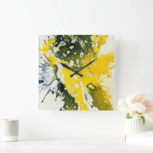 Michael Moffaによる多彩色#8 スクエア壁時計 (ホーム)