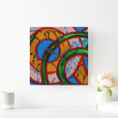 Michael Moffaによる構成#20A スクエア壁時計 (ホーム)