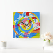 Michael Moffaによる構成#2 スクエア壁時計 (ホーム)