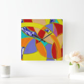 Michael Moffaによる構成#5 スクエア壁時計 (ホーム)