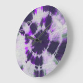 Michael MoffaによるTye染料組成#1 ラージ壁時計 (傾斜)