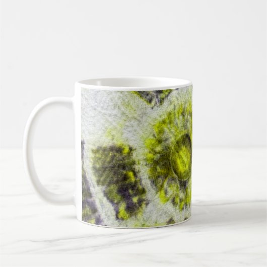 Michael MoffaによるTye染料組成#3 コーヒーマグカップ (左)