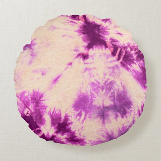 Michael MoffaによるTye染料組成#7 ラウンドクッション (正面)