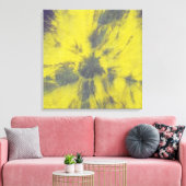 Michael MoffaによるTye染料組成#8 キャンバスプリント (インサイチュ (リビング))