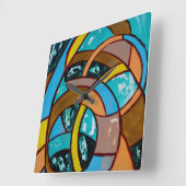 Michael Moffaの構成#8 スクエア壁時計 (傾斜)