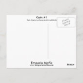 Michael Moffa c1991による光#1 ポストカード (裏面)