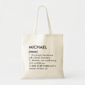 Michael name, Editable name, Custom name トートバッグ (正面)
