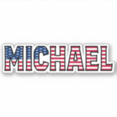Michael Name Vorname USA Sticker Stickerset シール (正面)