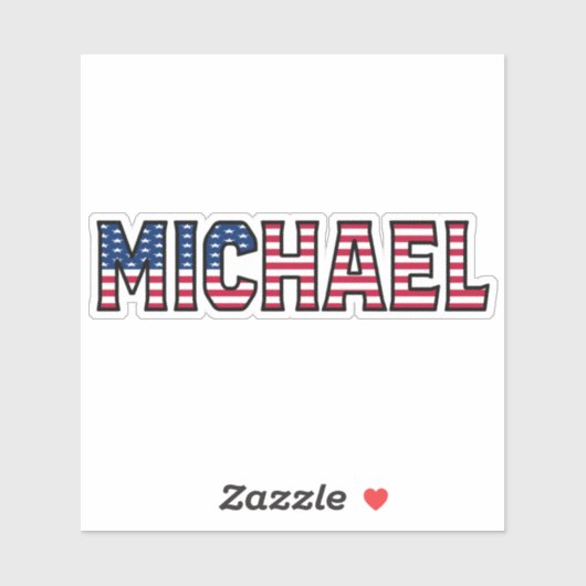 Michael Name Vorname USA Sticker Stickerset シール (シート)