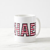 Michael Name Vorname USA styled Tasse Kaffeetasse コーヒーマグカップ (正面右)