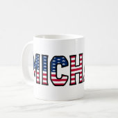 Michael Name Vorname USA styled Tasse Kaffeetasse コーヒーマグカップ (正面左)