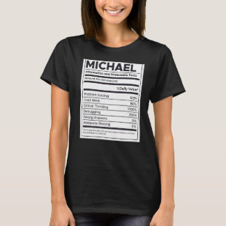 Michael Nutrition Information問題解決懸命 Tシャツ