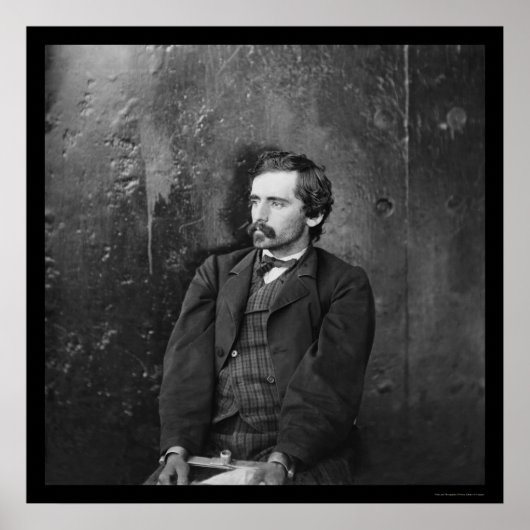 Michael O'Laughlin, Lincoln Kaplater 1865 ポスター (正面)