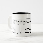 Michael Rose音楽スコアのマグ ツートーンマグカップ (正面左)