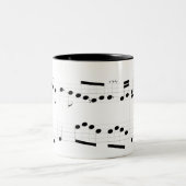 Michael Rose音楽スコアのマグ ツートーンマグカップ (中央)