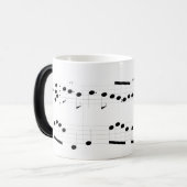 Michael Rose音楽スコアの変形させるマグ モーフィングマグカップ (正面左)