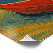 Michael Schumacher's Legendary F1 Ferrari Helmet ポスター (コーナー)