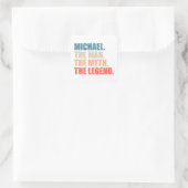 Michael The Man The Myth The Legend スクエアシール (バッグ)