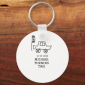 Michael turning two birthday toy car traffic light キーホルダー (裏面)