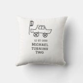 Michael turning two birthday toy car traffic light クッション (裏面)