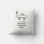 Michael turning two birthday toy car traffic light クッション (正面)