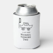 Michael turning two birthday toy car traffic light 缶クーラー (缶正面)