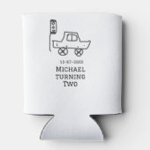 Michael turning two birthday toy car traffic light 缶クーラー (裏面)