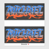 Michael Vorname Name Graffiti Aufkleber Sticker シール (シート)