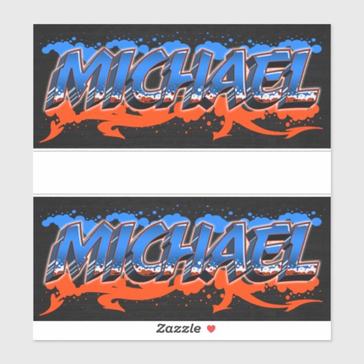 Michael Vorname Name Graffiti Aufkleber Sticker シール (シート)