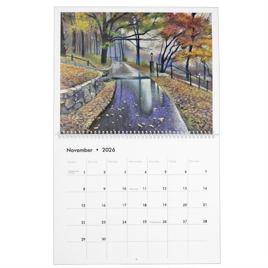 Michael White's Passionate Pastels Calendar 2026 カレンダー (11月 2026)