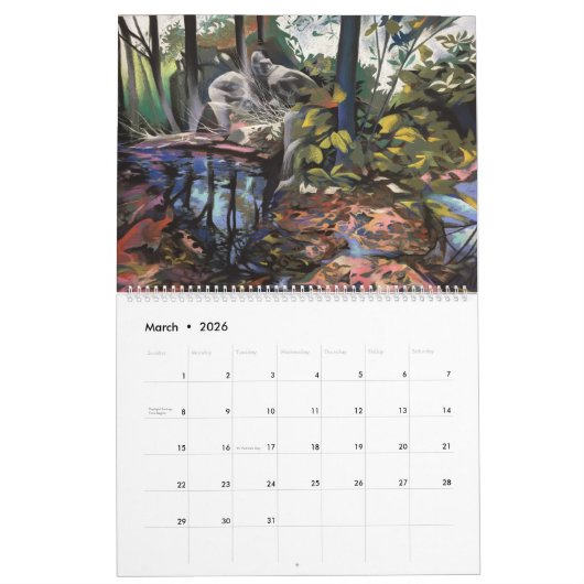 Michael White's Passionate Pastels Calendar 2026 カレンダー (3月 2026)