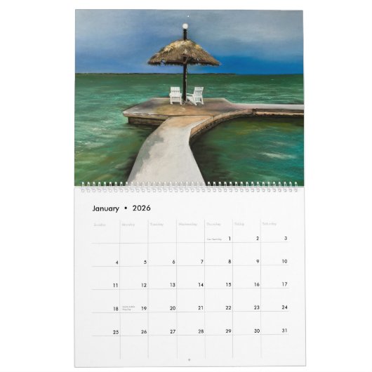 Michael White's Passionate Pastels Calendar 2026 カレンダー (1月 2026)