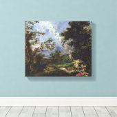 Michael Willmann - The Dream of Jacob キャンバスプリント (インサイチュ (ウッドフロア))