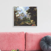 Michael Willmann - The Dream of Jacob キャンバスプリント (インサイチュ (リビング))