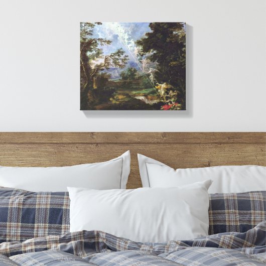 Michael Willmann - The Dream of Jacob キャンバスプリント (インサイチュ (寝室))