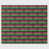 Michaela Vorname Name Graffiti red green ラッピングペーパー (フラット)