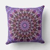 Michaelmasデイジーの豪華な曼荼羅の枕 クッション (裏面)