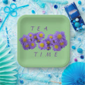 MichaelmasデイジーCust.グリーンスクエア紙プレート ペーパープレート (パーティー)