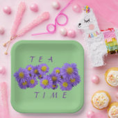 MichaelmasデイジーCust.グリーンスクエア紙プレート ペーパープレート (パーティー)