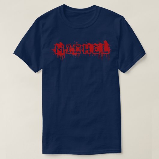 Michel  First Name Halloween Costume Personalized  Tシャツ (デザイン正面)