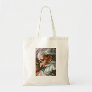 Michelangelo Creation Adam God トートバッグ